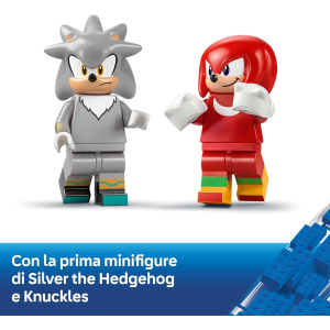 LEGO 71118 SONIC THE HEDGEHOG, Auto di Silver vs. Monster Truck di Knuckles 