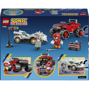 LEGO 71118 SONIC THE HEDGEHOG, Auto di Silver vs. Monster Truck di Knuckles 