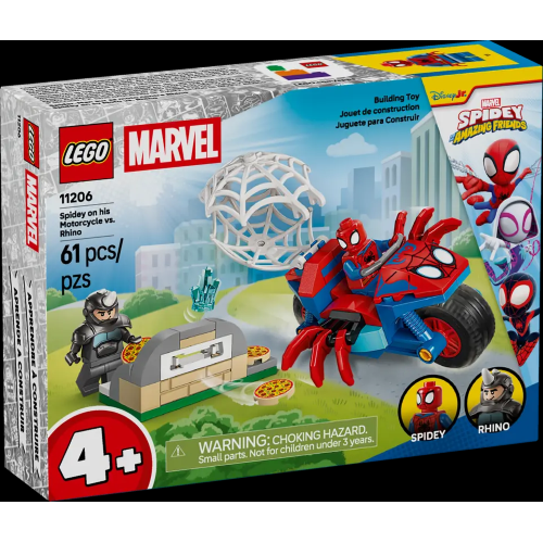 LEGO 11206 MARVEL Spidey sulla moto contro Rhino