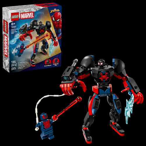 LEGO 76337 MARVEL Mech di Miles Morales vs. Spider-Man 2099
