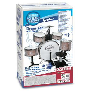 BONTEMPI BATTERIA GRANCASSA 6 ELEMENTI CLASSICA ROCK DRUM SET
