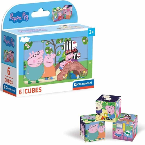 CLEMENTONI PUZZLE CUBI 6 PZ PEPPA PIG 40659