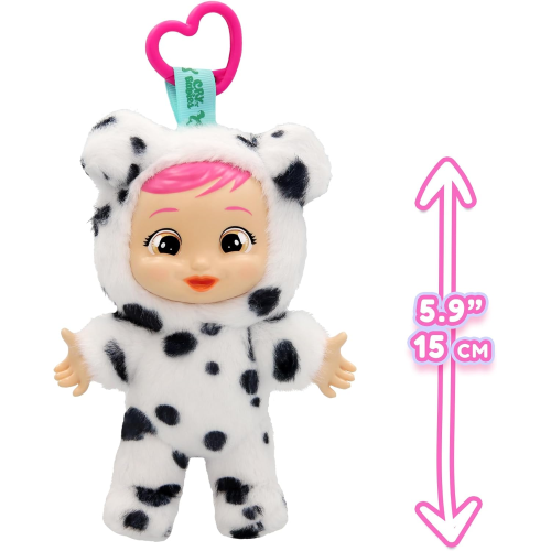 CRY  BABIES CUTIES DOTTY, Bambola di peluche Mini Bebè di Peluche, Perfetti Da Portare Sempre Con Te Bambini dai 3 anni in su