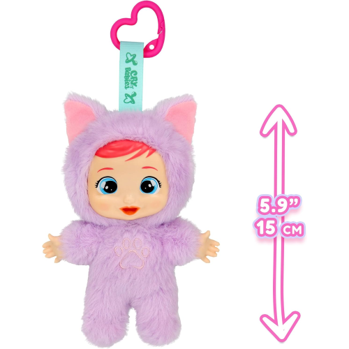 CRY  BABIES CUTIES KATIE Bambola di peluche Mini Bebè di Peluche, Perfetti Da Portare Sempre Con Te Bambini dai 3 anni in su