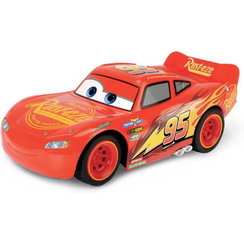 JADA DISNEY CARS, RADIOCOMANDO SAETTA MC QUEEN 1/32 1 CANALE, Dickie Toys Colore Rosso, 203081008