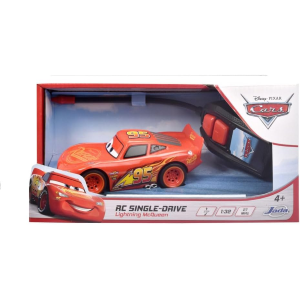 JADA DISNEY CARS, RADIOCOMANDO SAETTA MC QUEEN 1/32 1 CANALE, Dickie Toys Colore Rosso, 203081008