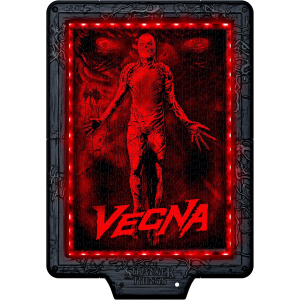 CLEMENTONI 35610 STRANGER THINGS Metamorphic Art Collection - Vecna's Curse, Quadro Interattivo 520 Pezzi con Cornice e LED