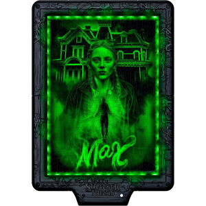 CLEMENTONI 35610 STRANGER THINGS Metamorphic Art Collection - Vecna's Curse, Quadro Interattivo 520 Pezzi con Cornice e LED