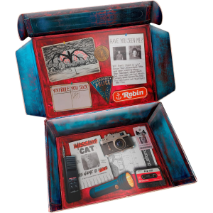 CLEMENTONI 35155 STRANGER THINGS Metamorphic Art Collection - The Upside Down, Quadro Interattivo 520 Pezzi con Cornice e LED