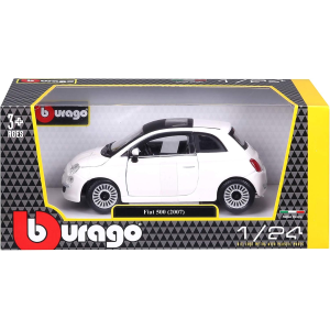 BURAGO Fiat 500 Modellino 2007  SCALA 1/24 - 18-22106- 3 ANNI+