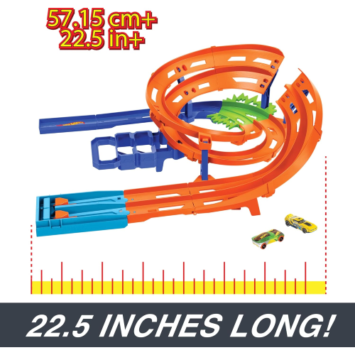 MATTEL HTK17 HOT WHEELS PISTA SUPER VORTICE, playset con lanciatori - 4 ANNI+