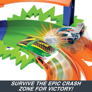 MATTEL HTK17 HOT WHEELS PISTA SUPER VORTICE, playset con lanciatori - 4 ANNI+