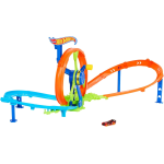 MATTEL JBX65 HOT WHEELS PISTA Loop Rotante, playset con zona scontro su pista a forma di 8 - 4 ANNI+