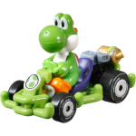 HOT WHEELS GRN19 Modellino KART 5cm YOSHI Dinosauro Pipe Frame Kart da SUPER MARIO KART SCALA 1/64