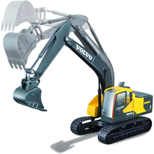 BURAGO 18-32086 ESCAVATORE CINGOLATO - Volvo EC220E - Scala 1:50 - modellino in metallo