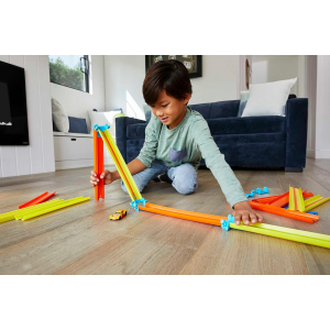 HOT WHEELS TRACK BUILDER BASE, Pista Richiudibile con Macchinina, Giocattolo per Bambini 4+ Anni, GLC91