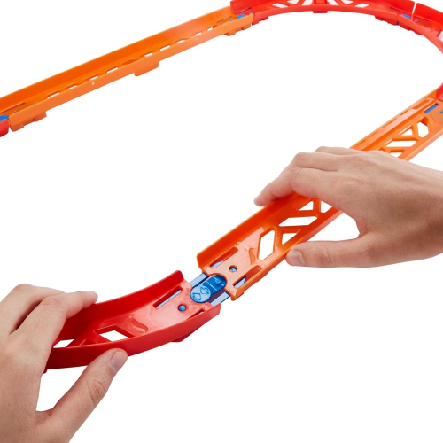HOT WHEELS TRACK BUILDER BASE, confezione di curve assortite per collegare i set, dai 4 anni in su, GLC88