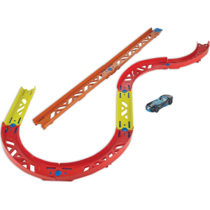 HOT WHEELS TRACK BUILDER BASE, confezione di curve assortite per collegare i set, dai 4 anni in su, GLC88
