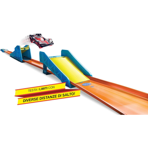 HOT WHEELS TRACK BUILDER BASE, Set Super Lancio con Macchinina, Giocattolo per Bambini 4+ Anni, GLC89