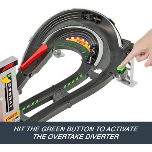 HOT WHEELS RACING FORMULA 1 - Circuito Grand Prix, set pista  include 3 veicoli di Formula 1 in scala 1:64