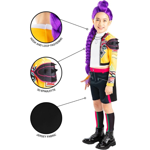 COSTUME K-POP DEMON HUNTERS RUMI - Rubies Official Netflix - TAGLIA S - 7/8 ANNI