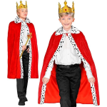 SET MANTELLO REALE ROSSO ART. 21420 - 90 CM. - 7 ANNI+ 