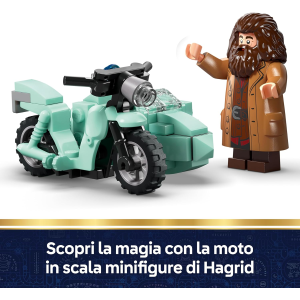 LEGO 76459 HARRY POTTER Fuga da Privet Drive di Hagrid e Harry - Moto Giocattolo con 4 Minifigure 