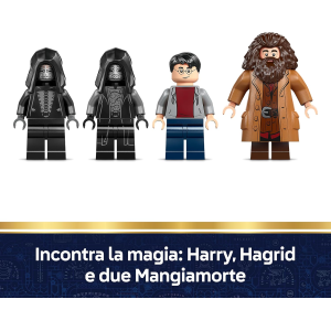 LEGO 76459 HARRY POTTER Fuga da Privet Drive di Hagrid e Harry - Moto Giocattolo con 4 Minifigure 