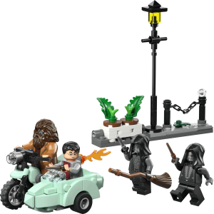 LEGO 76459 HARRY POTTER Fuga da Privet Drive di Hagrid e Harry - Moto Giocattolo con 4 Minifigure 