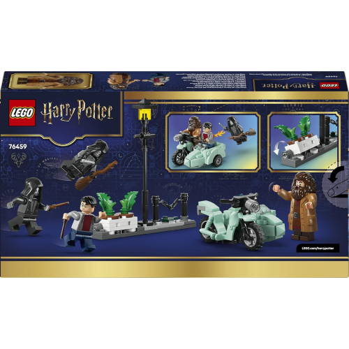 LEGO 76459 HARRY POTTER Fuga da Privet Drive di Hagrid e Harry - Moto Giocattolo con 4 Minifigure 