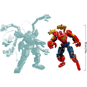 LEGO 76338 MARVEL Battaglia Mech: Spider-Man vs. Doc Ock - Giocattolo dei Supereroi con 2 Action Figure