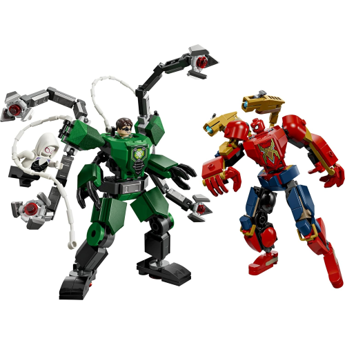 LEGO 76338 MARVEL Battaglia Mech: Spider-Man vs. Doc Ock - Giocattolo dei Supereroi con 2 Action Figure