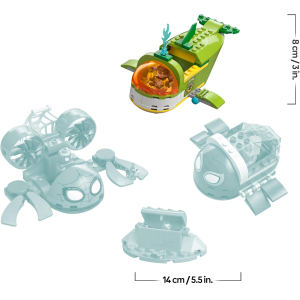 LEGO 11207 MARVEL Spidey: Veicoli Subacquei - Set da Supereroe con 3 Sottomarini Giocattolo e 3 Minifigure