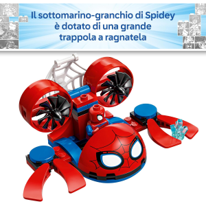 LEGO 11207 MARVEL Spidey: Veicoli Subacquei - Set da Supereroe con 3 Sottomarini Giocattolo e 3 Minifigure