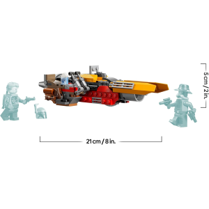 LEGO 75437 STAR WARS Speeder di Cobb Vanth - Giocattolo con le Minifigure di Cobb Vanth e Cad Bane, con Blaster e Jetpack