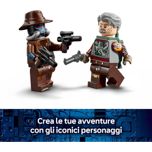 LEGO 75437 STAR WARS Speeder di Cobb Vanth - Giocattolo con le Minifigure di Cobb Vanth e Cad Bane, con Blaster e Jetpack