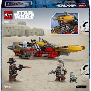 LEGO 75437 STAR WARS Speeder di Cobb Vanth - Giocattolo con le Minifigure di Cobb Vanth e Cad Bane, con Blaster e Jetpack
