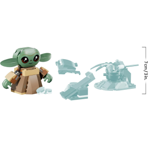 LEGO 75443 STAR WARS La Casa di Grogu - Giocattolo da Costruire con Personaggio Grogu, Rana Sorgan, Catapulta e Biscotti Blu