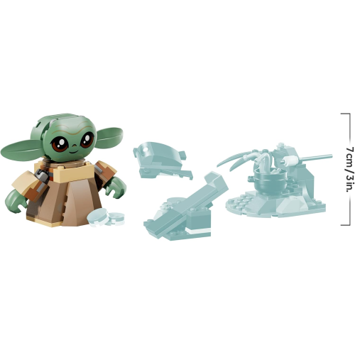 LEGO 75443 STAR WARS La Casa di Grogu - Giocattolo da Costruire con Personaggio Grogu, Rana Sorgan, Catapulta e Biscotti Blu