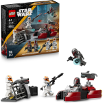 LEGO 75449 STAR WARS Battle Pack Assedio di Mandalore - Gioco d'Azione con 2 Minifigure Mandaloriane e 2 Clone Trooper 