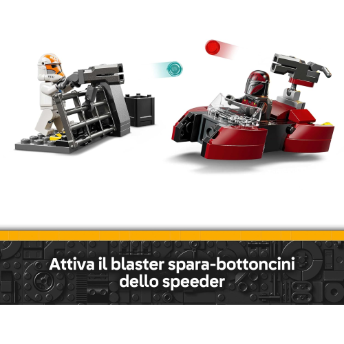 LEGO 75449 STAR WARS Battle Pack Assedio di Mandalore - Gioco d'Azione con 2 Minifigure Mandaloriane e 2 Clone Trooper 