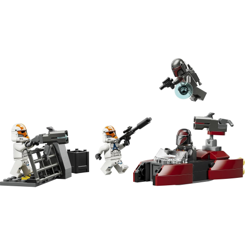 LEGO 75449 STAR WARS Battle Pack Assedio di Mandalore - Gioco d'Azione con 2 Minifigure Mandaloriane e 2 Clone Trooper 