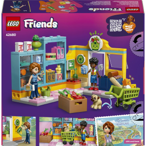 LEGO 42680 FRIENDS Minimarket di Heartlake City - con 2 Mini Bamboline, Cane, Registratore di Cassa, Accessori e Cibo