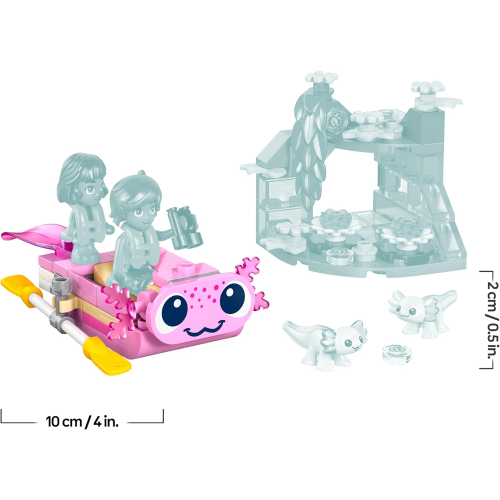 LEGO 42681 FRIENDS Barca d’Avventura Axolotl Giocattolo - Set con 2 Mini Bamboline, 2 Simpatici Animali, Piante, Fiori e Accessori 