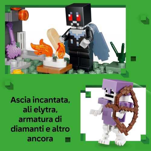 LEGO 21586 MINECRAFT Giardino Pallido -  con Minifigure di Creaking e Mothman, e le Figure di Creeper e di Scheletro 