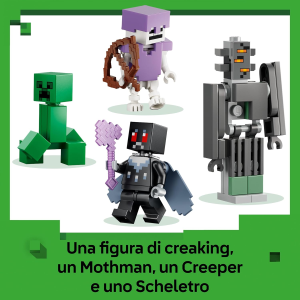 LEGO 21586 MINECRAFT Giardino Pallido -  con Minifigure di Creaking e Mothman, e le Figure di Creeper e di Scheletro 