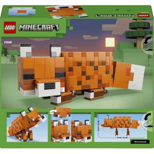 LEGO 21588 MINECRAFT La Volpe Giocattolo - Puzzle Animale 3D con Accessori -  per la Camera da Letto