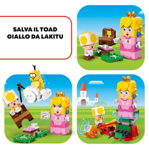 LEGO 71441 SUPER MARIO Adventures with Interactive Peach, Princess Toy Playset for Kids