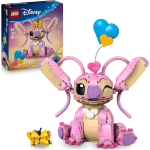 LEGO 43257 DISNEY STICH ANGEL - Lilo & Stitch Giocattolo da Costruire - Personaggio in Mattoncini con 3 Palloncini a Cuore e Farfalla