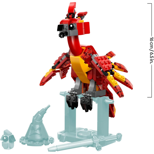 LEGO 76448 HARRY POTTER FANNY : la Fenice di Albus Silente Giocattolo - Set Play & Display con Figura di Uccello 